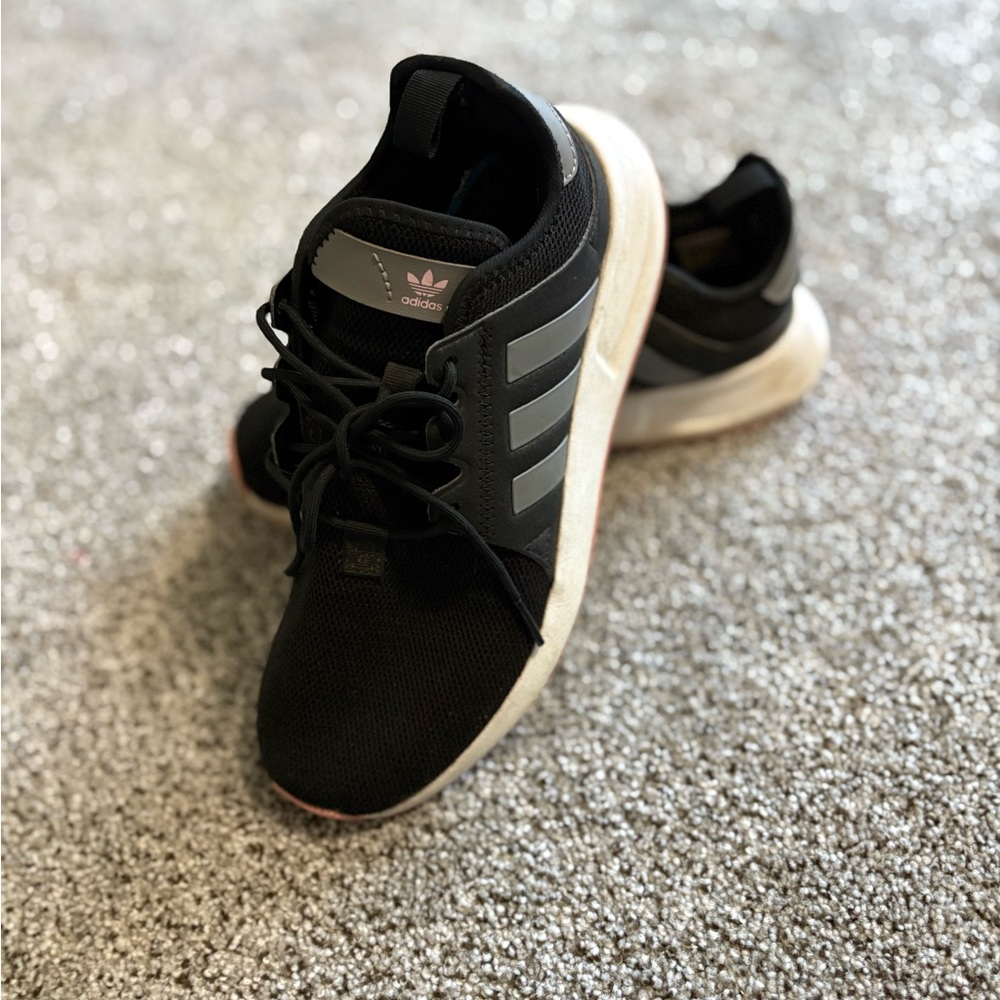 Adidas Black and Pink Athletic Shoes